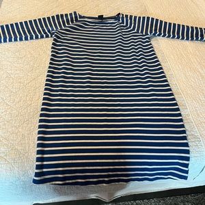 Gap Maternity medium blue and white dress